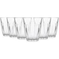 Argon Tableware 125ml Fluted Juice Glasses - Set of 6 - Ribbed Fluted Glassware in Clear