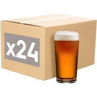 Argon Tableware Conical Pint Beer Glasses - 568ml (20oz) - Pack of 24 in Clear