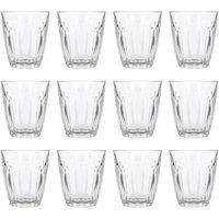 Argon Tableware 100ml Fluted Espresso Glasses - Set of 12 - Ribbed Fluted Glassware in Clear
