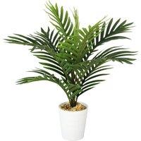 Leaf Artificial Mini Palm Tree 50cm Fully Potted in Green