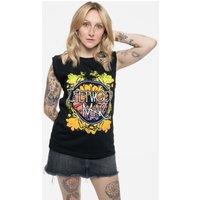 Fleetwood Mac Circle Floral Logo Tank Top in Black | Size: Large