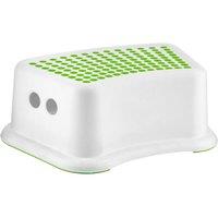 SHEDS AND FENCE LTD OSH Heavy Duty Non-Slip Plastic Step Stool for Home Use in White