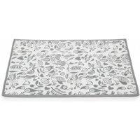 Bedsland H+ Large Microfibre Dish Drying Mat 38x48cm - Absorbent & Durable in Grey | Size: 40 cm x 50 cm
