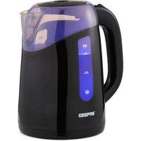 Geepas 2200W Cordless Electric Kettle Illuminating 1.7L in Black