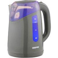 Geepas 2200W Cordless Electric Kettle Illuminating 1.7L in Grey