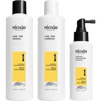 Nioxin Scalp + Hair Thickening System 1 for Natural Hair with Light Thinning, Trial Kit