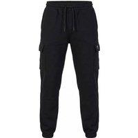 Foster Taylor Men's Cargo Cuffed Joggers in Black | Size: XL