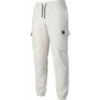 Foster Taylor Men's Cargo Cuffed Joggers in Ecru | Size: XL