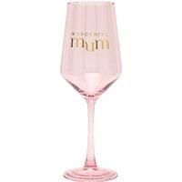 Confetti Women's Celebrations Wine Glass - Mum in Light Pink