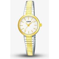 Lorus Women's Stainless Steel Two Tone Bracelet Watch RG238NX9 in White