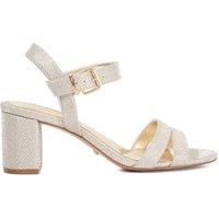 Dune London Women's Wide Fit 'Merisa' Sandals in Metallics | Size: 4