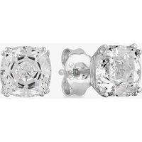 Starbright Women's Silver 6.5mm Cushion-Cut Cubic Zirconia Stud Earrings E3858(6.5X6.5M) 3A