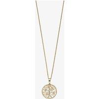 T.H.Baker Women's 9ct Gold Tree Of Life Pendant GP2111 GN202 | Size: 16-18inch