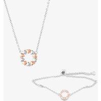 Rosa Lea Women's Heart Necklace AM-2THB031606 in Silver | Size: Standard