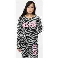 AC/DC Women's High Voltage Band Logo Pyjamas in Black | Size: Small