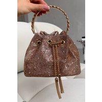 Love Lemonade Women's Crystal Goddess Handbag in Rose Gold