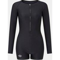 Alpkit Women's Nessie long sleeved boyleg swimsuit in Black | Size: 12
