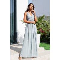 TFNC London Women's Kily Sage Green Maxi Dress | Size: 26