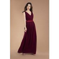 TFNC London Women's Kily Burgundy Maxi Dress | Size: 6