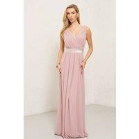 TFNC London Women's Kily Pale Mauve Maxi Dress | Size: 6
