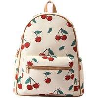 Signare London Women's Women's Large Backpack - Cherry Print Cream