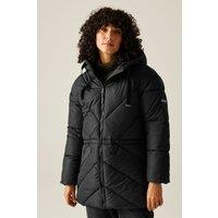 Regatta Women's Rusey Water-Repellent Insulating Padded Jacket in Jet Black | Size: 12