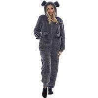 Keanu Women's Fleece Jumpsuit in Charcoal | Size: 16-18