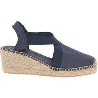 Toni Pons Women's 'Ter' Wedge Heeled Espadrilles in Navy | Size: 6