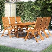 Berkfield Home 7 Piece Garden Dining Set Solid Wood Acacia in Brown