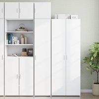 Berkfield Home Slim Storage Cabinet White 40x42.5x225 cm Engineered Wood