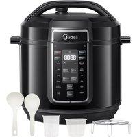 Living and Home 7.6L Electric Pressure Cooker Yogurt Maker Rice Cooker with 12 presets in Black