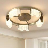 NIVOR 5 - Light 40cm LED Acrylic Flush Mount in Gold