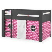 Cheshire Limestone Midsleeper Anthracite & Pink Tent - Single (90cm) in Charcoal