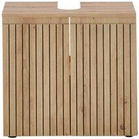 Cheshire Premium Haven 2 Door Brown Under Sink Cabinet in Light Oak