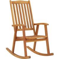Berkfield Home Rocking Chair Solid Acacia Wood in Brown