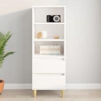 Berkfield Home Highboard White 40x36x110 cm Engineered Wood | Size: 40 x 36 x 110 cm