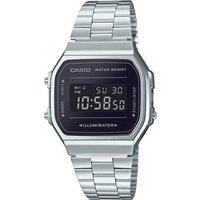 Casio A168WEM-1EF Vintage 36mm Quartz Watch in Silver