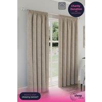 Enhanced Living 100% Blackout Pencil Pleat Thermal Energy Saving Curtains - Ideal for Living Rooms & Bedrooms | Size: 168 cm width x 229 cm drop