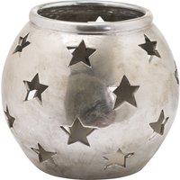 Love Lace Aspen Star Small Tea Light Lantern in Silver