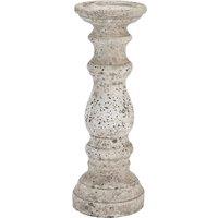 Love Lace Small Stone Ceramic Column Candle Holder