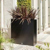 Primrose H90 x L90cm Tall Trough Fibreglass Planter in Matt Black