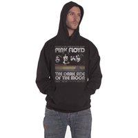 Pink Floyd Dark side of the Moon Retro Stripes Hoodie in Black | Size: Medium