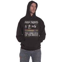Pink Floyd Dark side of the Moon Retro Stripes Hoodie in Black | Size: 2XL