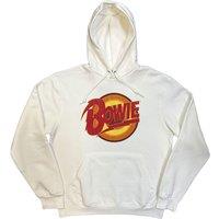 David Bowie Vintage Diamond Dogs Hoodie in White | Size: Small