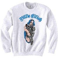 Billie Eilish Bling Logo Sweatshirt in White | Size: Large