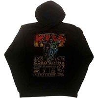 KISS Cobra Arena 1976 Hoodie in Black | Size: Small