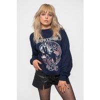 Fleetwood Mac Rumours Vintage Logo Sweatshirt in Blue | Size: Small