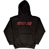 Motley Crue Distressed Band Logo Hoodie in Black | Size: XL