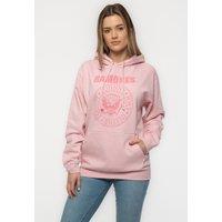 Ramones Hey Ho Seal Pullover Hoodie in Pink | Size: Small