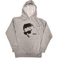 Paul Weller Glasses Hoodie in Grey | Size: Small